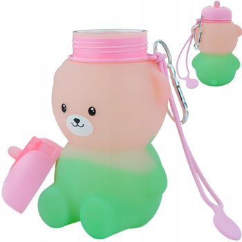 MERKAN Bidon Szkolny Butelka Na Wodę Dla Dziecka Miś 600 ml Z Ustnikiem - inna (Inny)