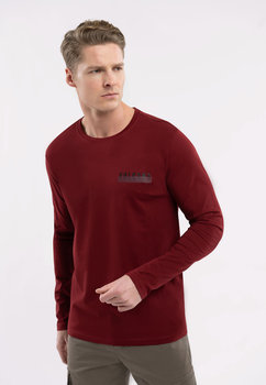 MĘSKA BLUZA LONGSLEEVE BORDOWA VOLCANO L-MONO XXL - VOLCANO