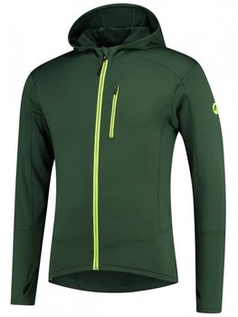 Męska Bluza sportowa Do Biegania Rogelli Matrix | Green/Black/Fluor - Rozmiar S - Rogelli