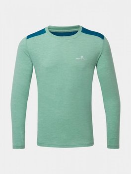 Męska Bluza sportowa Do Biegania Ronhill Men'S Life L/S Tee | Green / Blue - Rozmiar Xl - RONHILL