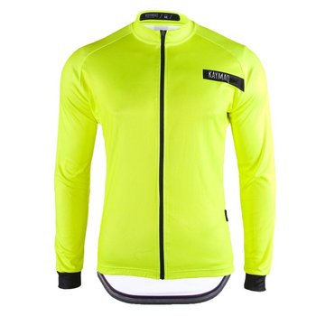 Męska Bluza sportowa Rowerowa Kaymaq Bmk002 | Żółta Xxl - KAYMAQ