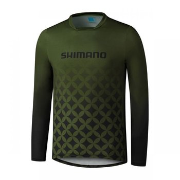 Męska Bluza sportowa Rowerowa Shimano Myoko Long Sleeve Jersey | Khaki - Rozmiar L - Shimano