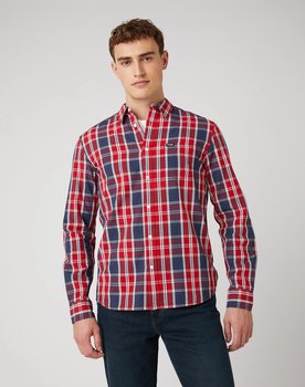 Męska Koszula W Krate Wrangler Ls 1Pkt Shirt Chinese Red W5A14Mxcj-S - Wrangler