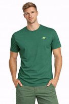 Męska koszulka 4F T-shirt bawełniany TSHM3986 ciemny zielony 41S M Inna marka