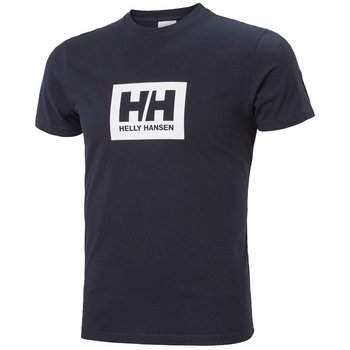 Męska Koszulka Helly Hansen Box T-Shirt Navy  L - Helly Hansen