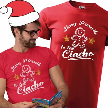 Męska koszulka na święta Świąteczna koszulka Prezent Mikołaj dla Niego 5XL - Inna marka