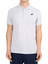Męska koszulka polo 4F PTSM0771 jasny szary 27M XL 4F