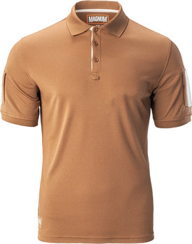 Męska koszulka polo z krótkim rękawem Magnum coyote brown rozmiar L - Inna marka