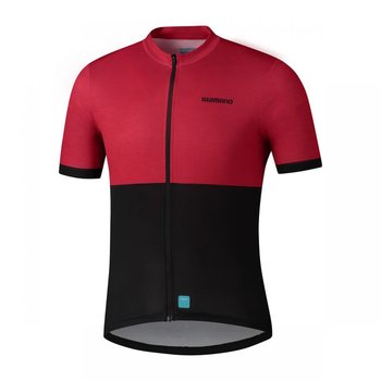 Męska Koszulka Rowerowa Shimano Element Short Sleeve Jersey | Red - Rozmiar M - Shimano