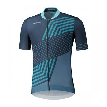 Męska Koszulka Rowerowa Shimano Kita Kr/R. Zip | Navy - Rozmiar L - Shimano