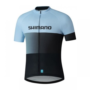 Męska Koszulka Rowerowa Shimano Short Sleeve Jersey | Aqua Blue - Rozmiar L - Shimano