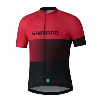 Męska Koszulka Rowerowa Shimano Short Sleeve Jersey | Red - Rozmiar M - Shimano