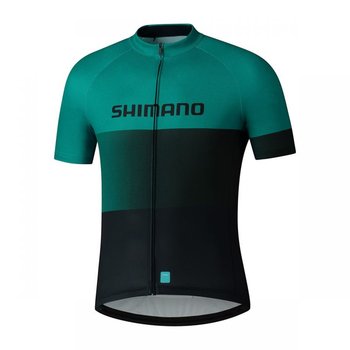 Męska Koszulka Rowerowa Shimano Team Shorts Sleeve Jersey | Green - Rozmiar Xl - Shimano