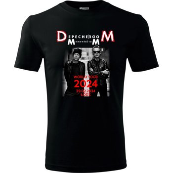 Męska koszulka roz. 4XL, Depeche Mode DM Memento Mori, World Tour, koncert Łódź 29 lutego 2024, nadruk jak okładka płata CD nowa - kolor czarny t-shirt, DM_2024_01_LODZ_29 - TopKoszulki.pl