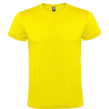 Męska koszulka T-shirt 100% miękka bawełna żółta roz. L - M&C