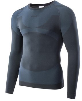 Męska koszulka termiczna HI-TEC Ronin Top, grafitowy, r. L - Hi-Tec
