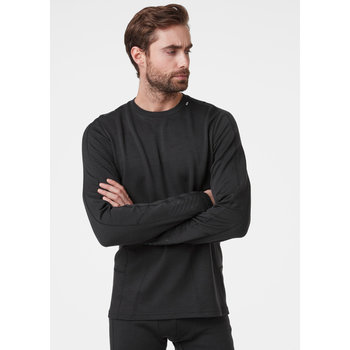 Męska Koszulka Termoaktywna Helly Hansen Lifa Merino Lightweight Crew Black L - Helly Hansen