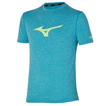 Męska koszulka z krótkim rękawkiem do biegania  Mizuno CORE RB TEE | Algiers Blue - Rozmiar XL - Mizuno