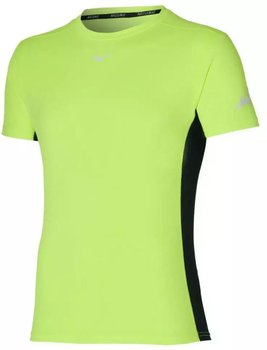 Męska koszulka z krótkim rękawkiem do biegania  Mizuno Sun Protect Tee | Neo Lime - Rozmiar L - Mizuno