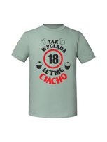 Męska koszulka  z nadrukiem -18 LETNIE CIACHO Miętowy 3XL TAGFORCE