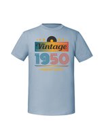 Męska koszulka  z nadrukiem -1950 Vintage classic + rok 1950 v2 Mineralny Błękit XXL TAGFORCE
