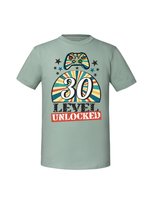 Męska koszulka  z nadrukiem - 30 Level Unlocked Miętowy XL TAGFORCE