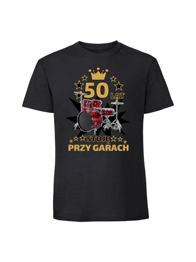 Męska koszulka z nadrukiem - 50 LAT czarny XL - TAGFORCE | Moda Sklep ...
