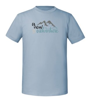 Męska koszulka z nadrukiem - A New Adventure - Mineralny Błękit S - TAGFORCE