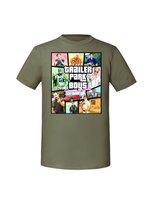 Męska koszulka  z nadrukiem - chłopaki z baraków gta v1 Olive L TAGFORCE