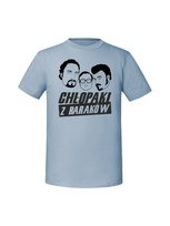 Męska koszulka  z nadrukiem - CHŁOPAKI Z BARAKÓW Mineralny Błękit M TAGFORCE