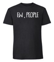 Męska koszulka z nadrukiem - Ew, People - czarny XXL TAGFORCE