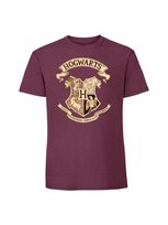 Męska koszulka  z nadrukiem - hogwart herb szkoły RETRO Burgundowy XXL TAGFORCE