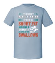 Męska koszulka z nadrukiem - It Doesnt Matter If She Is Short Fat Mineralny Błękit XXL TAGFORCE