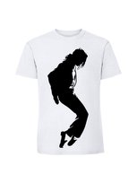 Męska koszulka  z nadrukiem - Michael Jackson biały M TAGFORCE