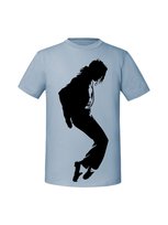 Męska koszulka  z nadrukiem - Michael Jackson Mineralny Błękit XL TAGFORCE