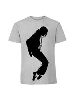 Męska koszulka  z nadrukiem - Michael Jackson Pastelowy szary S TAGFORCE