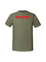 Męska koszulka  z nadrukiem - mr roobot Olive XL TAGFORCE
