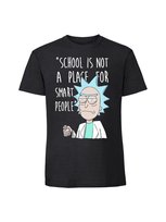 Męska koszulka  z nadrukiem - SCHOOL IS NOT A PLACE TO SMART PEOPLE czarny XXL TAGFORCE