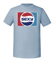 Męska koszulka z nadrukiem - Sexy - Mineralny Błękit XL TAGFORCE