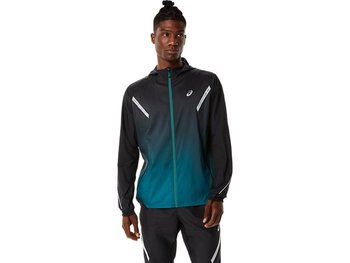 Męska kurtka do biegania Asics Lite-Show Jacket | PERFORMANCE BLACK/VELVET PINE XL - Asics