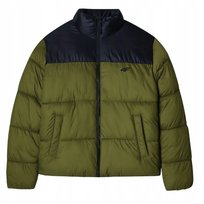 Męska kurtka puchowa 4F z syntetycznym puchem ciepła zimowa khaki roz. 3XL Inna marka