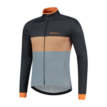 Męska Kurtka Rowerowa Rogelli Boost | Black/Orange/Gray - Rozmiar M - Rogelli