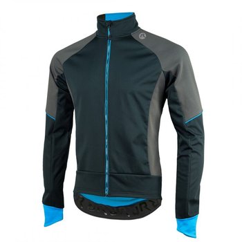 Męska Kurtka Rowerowa Rogelli Trani 4.0 | Black/Blue - Rozmiar M - Rogelli