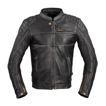 Męska skórzana kurtka motocyklowa W-TEC Suit, vintage czarny, M - W-TEC