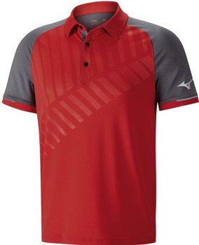 Męska sportowa koszulka polo Mizuno Shadow Polo | CZERWONA - Rozmiar S - Mizuno