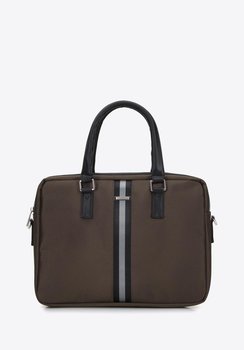 Męska torba na laptopa 15,6” z tasiemką oliwkowa - WITTCHEN