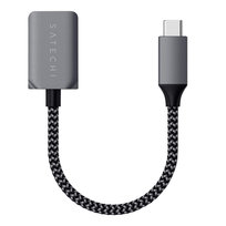 Męski adapter USB-C do żeńskiego szybkiego transferu USB 3.0 Satechi Silver