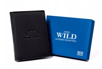 Męski, skórzany portfel bez zapięcia zewnętrznego — Always Wild - Always Wild
