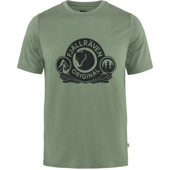 Męski t-shirt Fjallraven Abisko Wool Classic SS patina green XL - Fjallraven