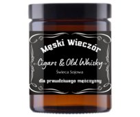 Męski Wieczór  Świeca Sojowa Zapachowa 180Ml Urodziny, Imieniny